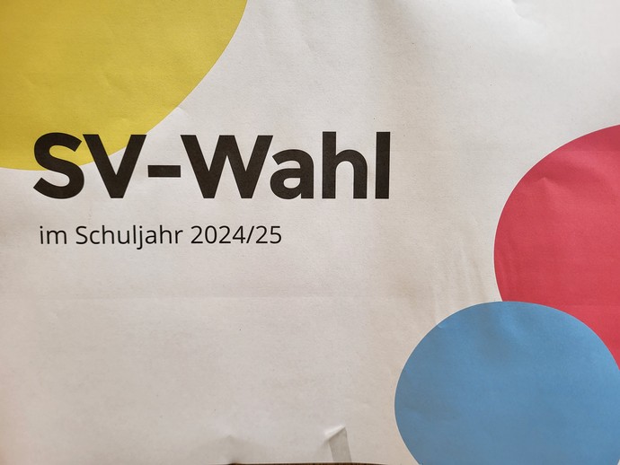 Plakat für die SV Wahl