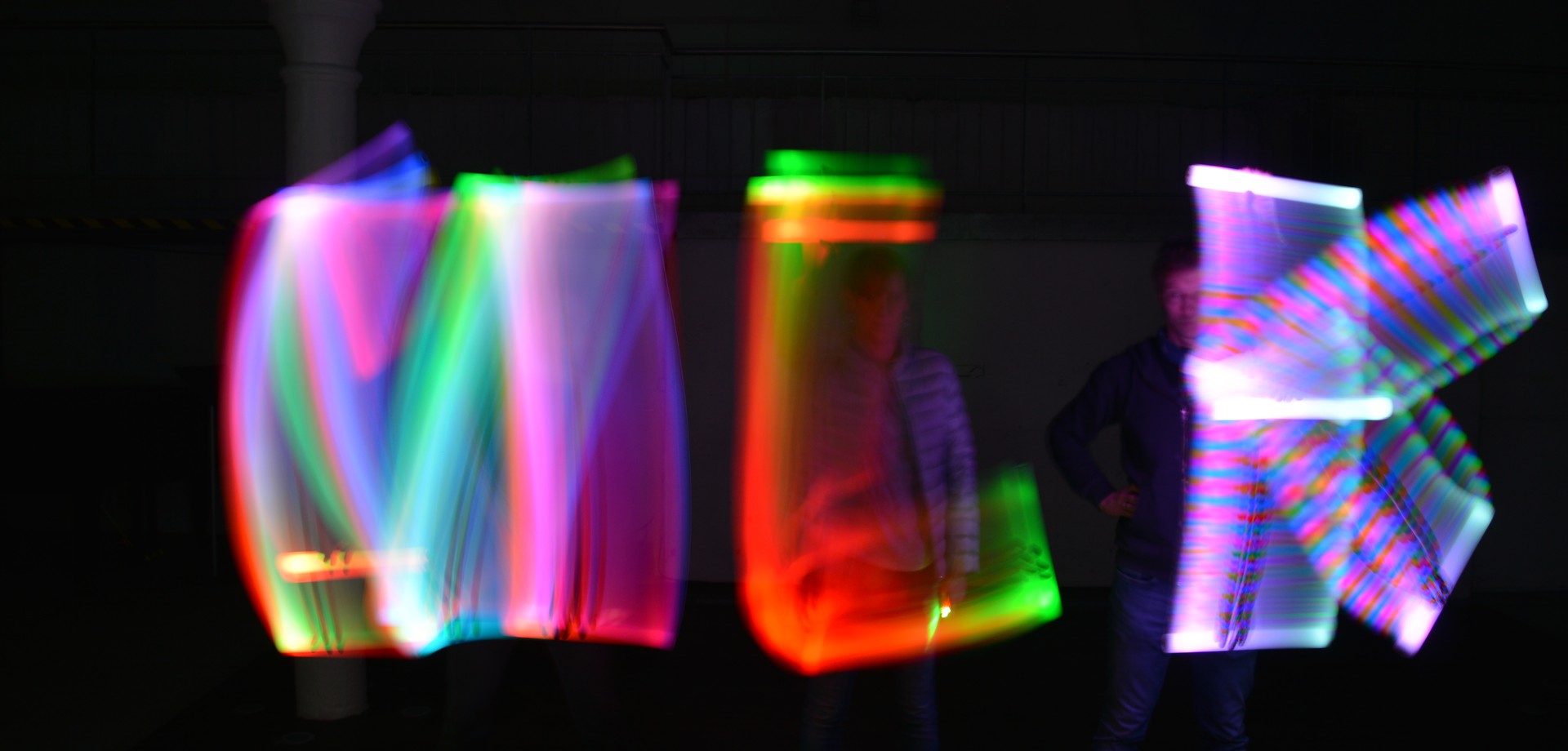 Lichtmalerei Schriftzug MKL