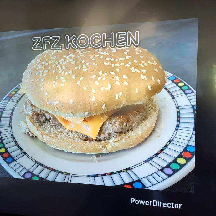 Ein abfotografierter Cheseburger. (vergrößerte Bildansicht wird geöffnet)